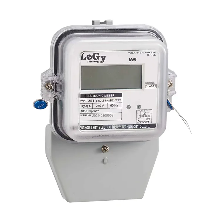 ຈໍສະແດງຜົນ LCD ໄລຍະດຽວ Multifunction Smart Energy Meter